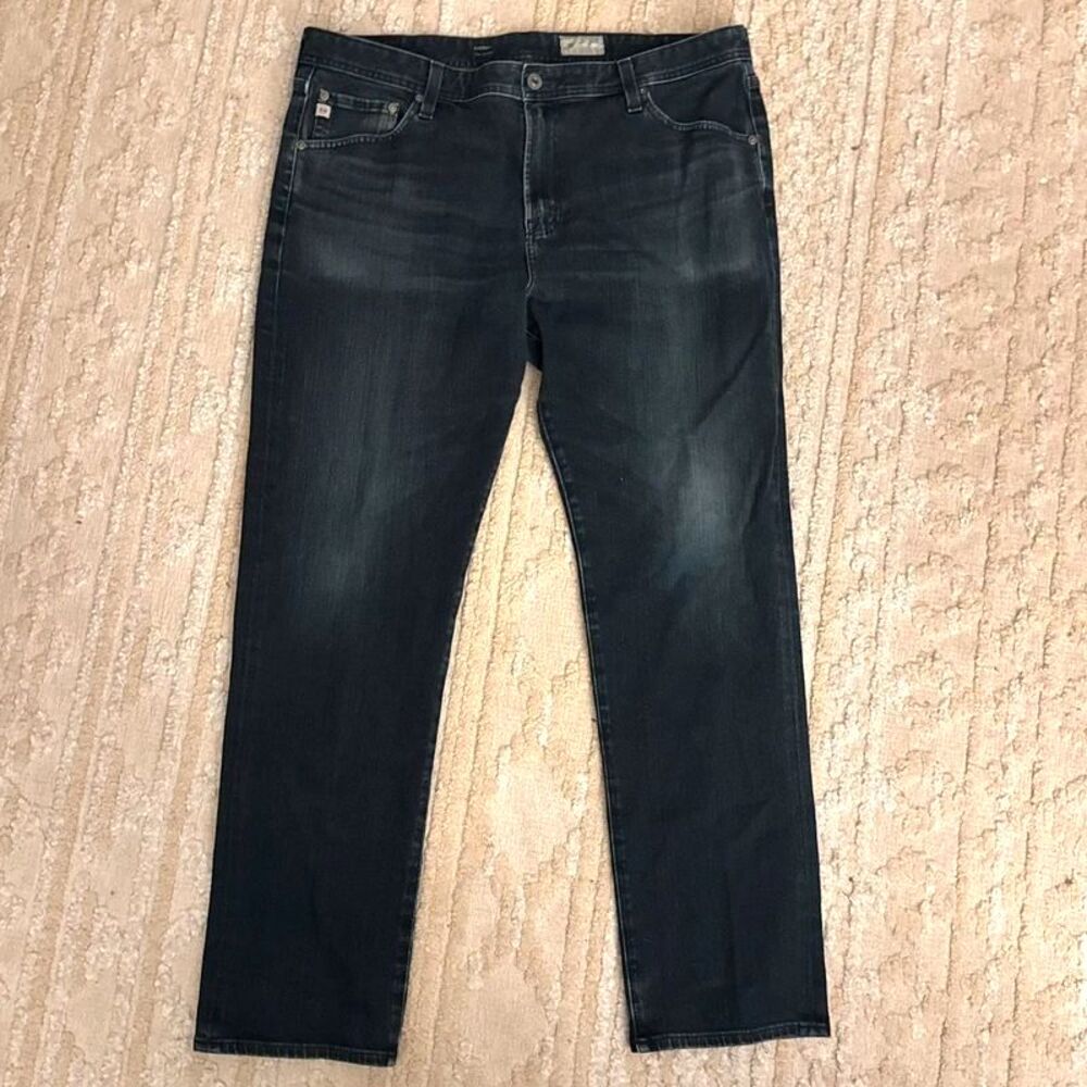 AG Adriano Goldschmied Everett Slim Straight Jeans 40x32 Dark Wash